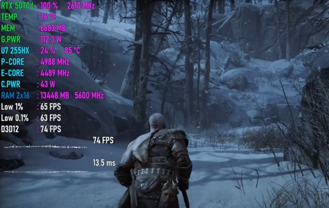 GeForce RTX 5070移动版性能如何？八款2K游戏测试出炉(图2)