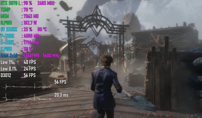 GeForce RTX 5070移动版性能如何？八款2K游戏测试出炉(图5)