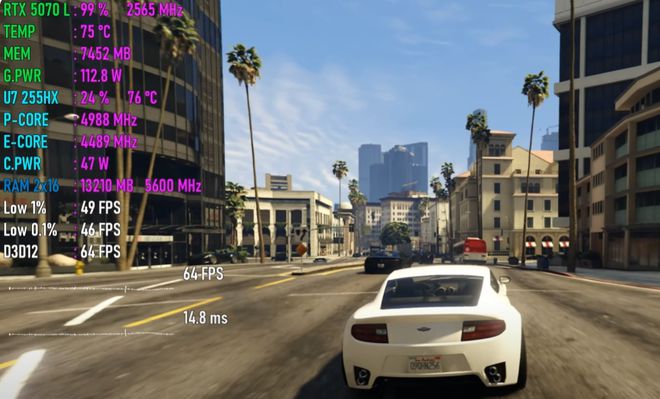 GeForce RTX 5070移动版性能如何？八款2K游戏测试出炉(图6)