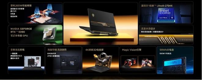 红魔游戏本16Pro臻金传奇・3D探索版发布(图2)